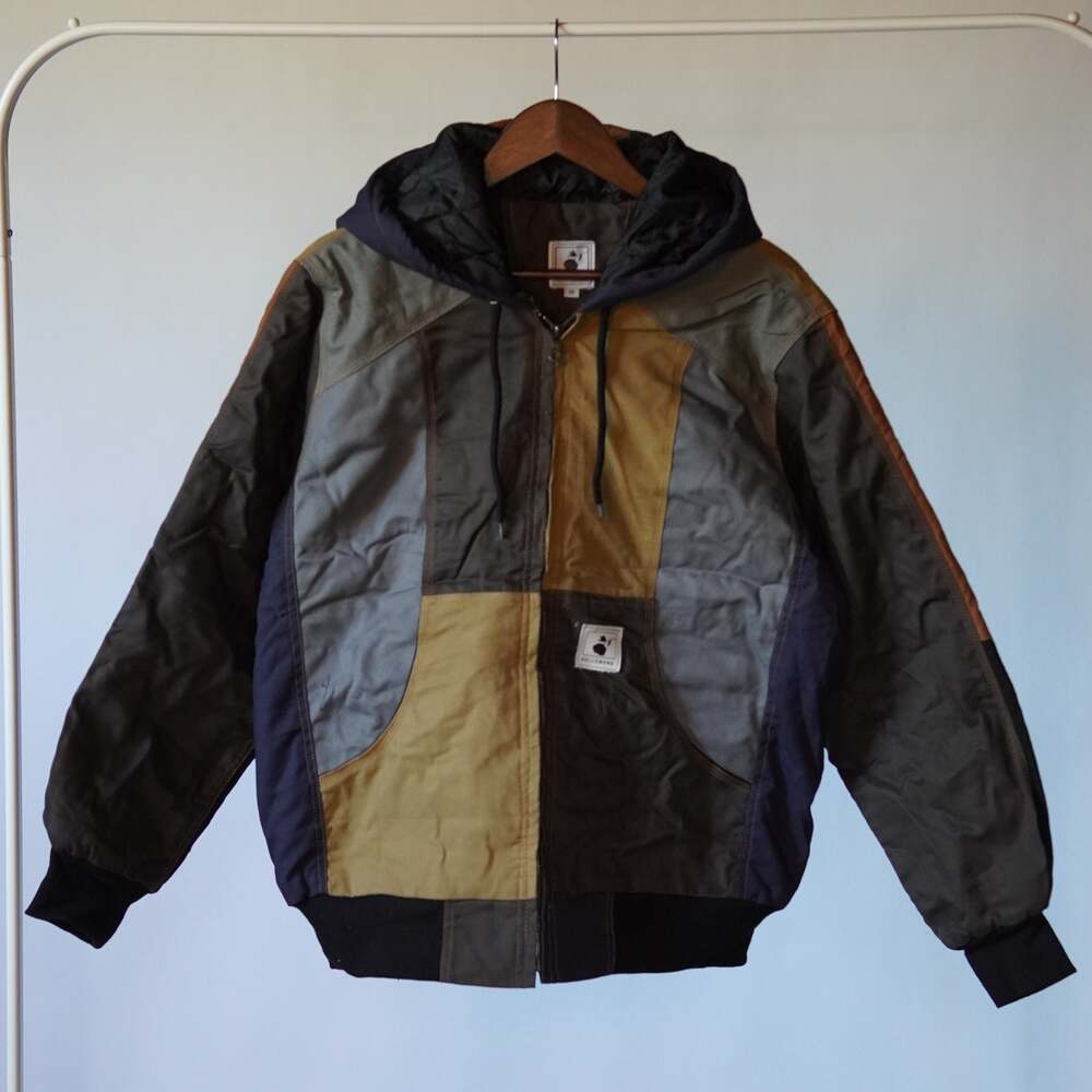 Workwear Colorblock Hooded Jacket Size M - Picture 1 of 6